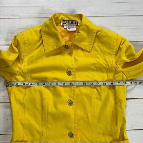 Carlisle Yellow Trench Jacket  - Picture 7 of 12